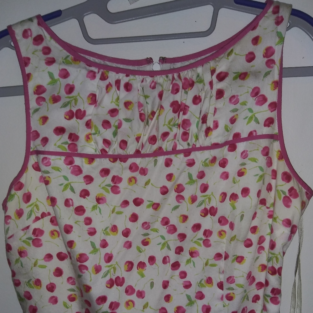 Vintage Liz Claiborne Floral Midi Lined Wide Straps - Picture 7 of 11